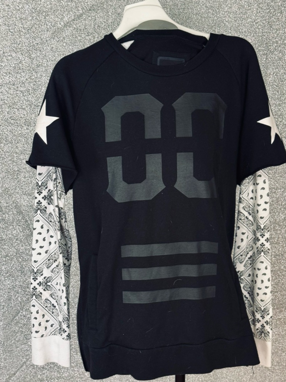 Wardrobe item from “RIVERDALE” Urban Heritage Black Logo Crewneck